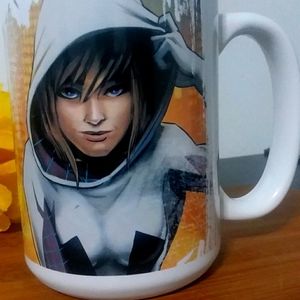 1PC Beautiful White Ceramic MARVEL SPIDER GWEN Mug